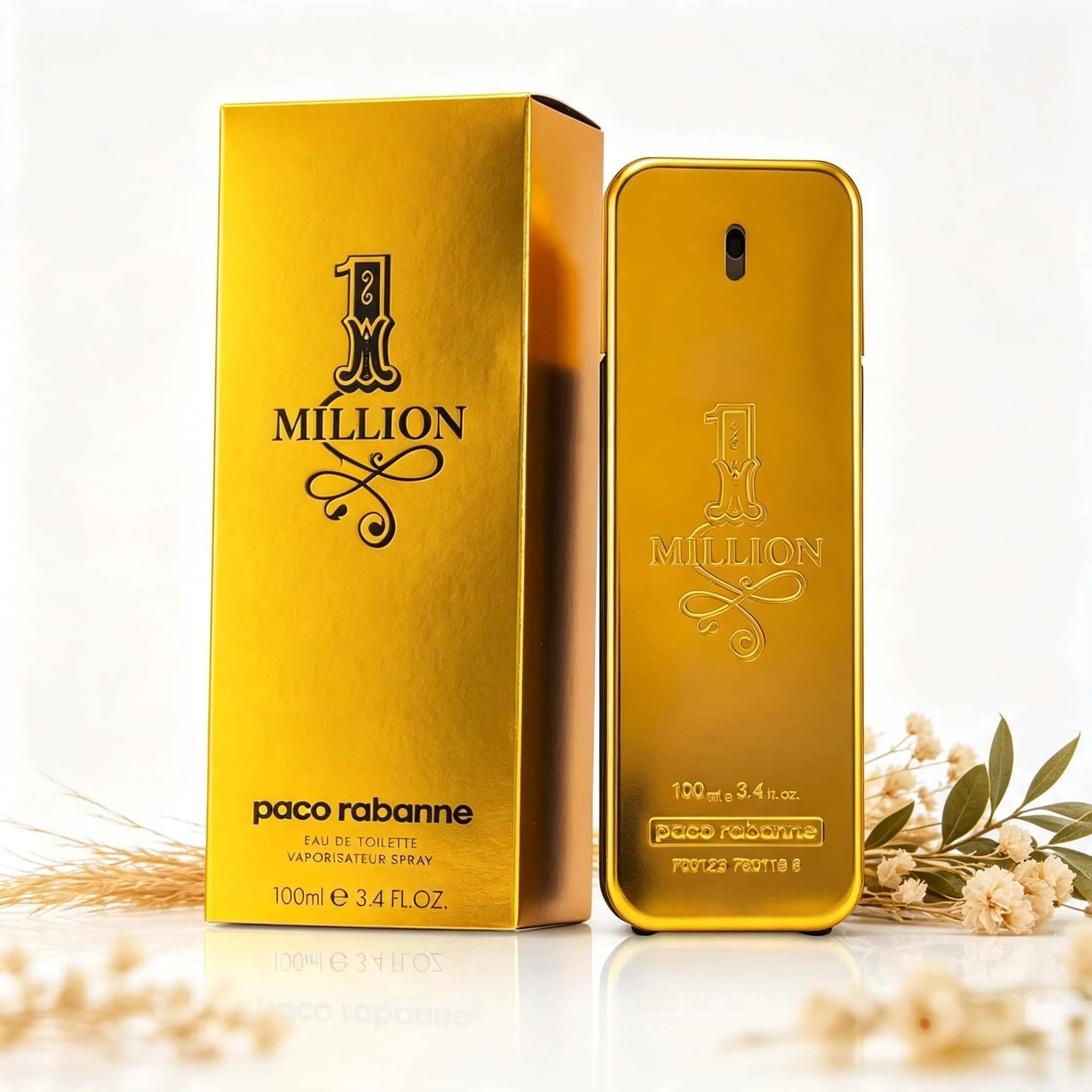 Paco Rabanne 1 Million Men Perfume EDT 100ml Long Lasting Warm Woody Scent Luxury Golden Bottle Male Cologne Spray Gift Packaging view 5
