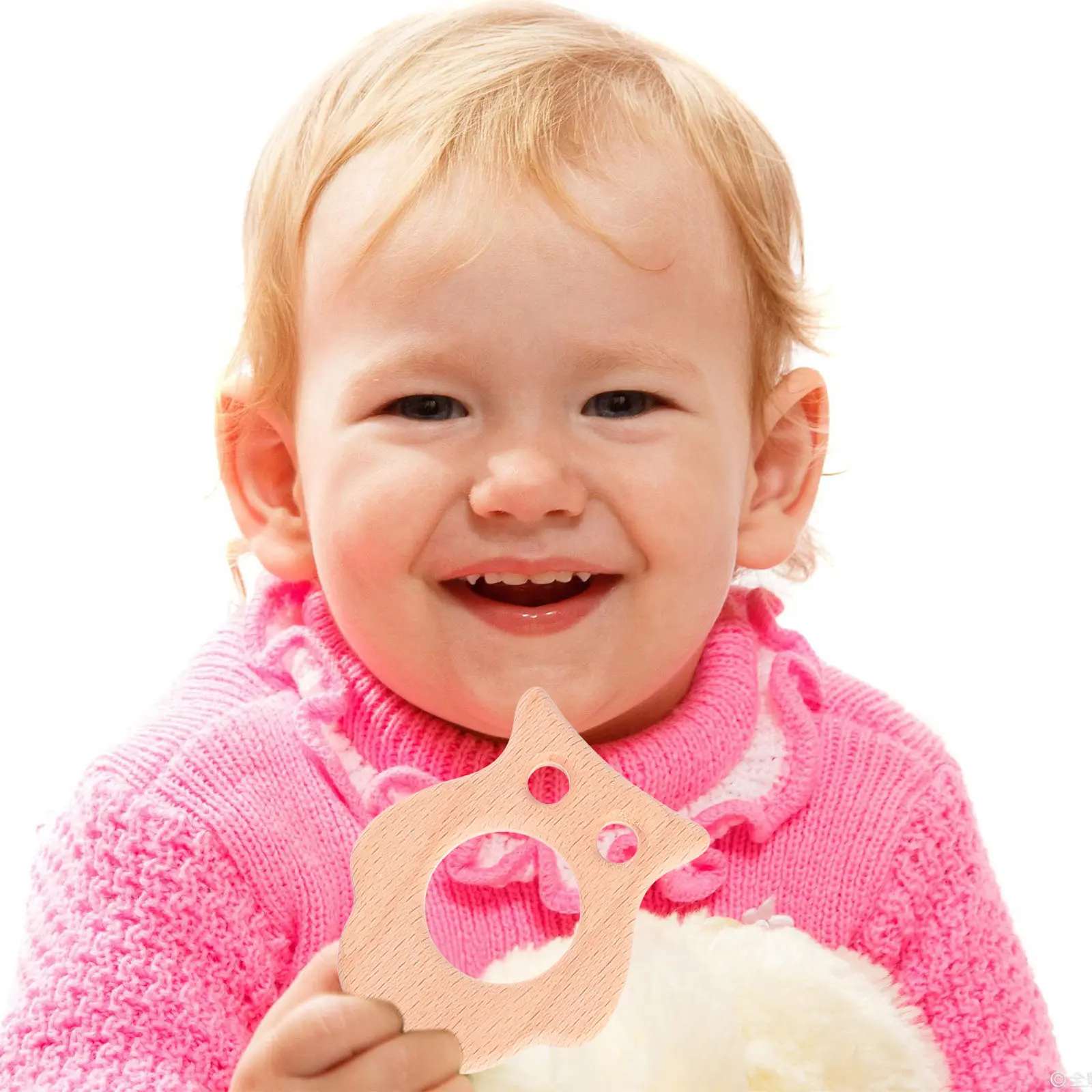 Lot de 4 jouets de dentition en bois pour bébés, adaptés au réfrigérateur, pour la santé des gencives et l'amélioration de la dentition