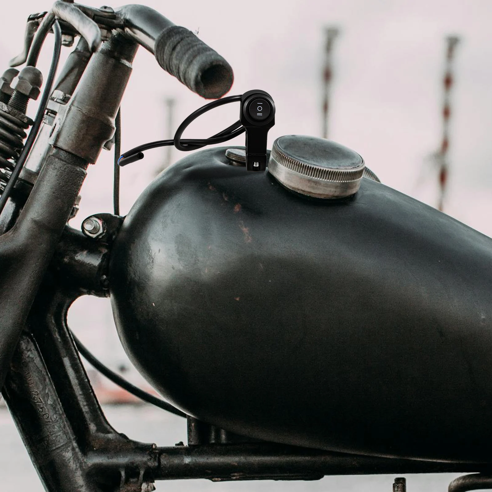 

Aluminum Alloy Motorcycle Light Switch Handlebar Turn Signal Switch Universal Motorbike Headlamp On Off Control Durable