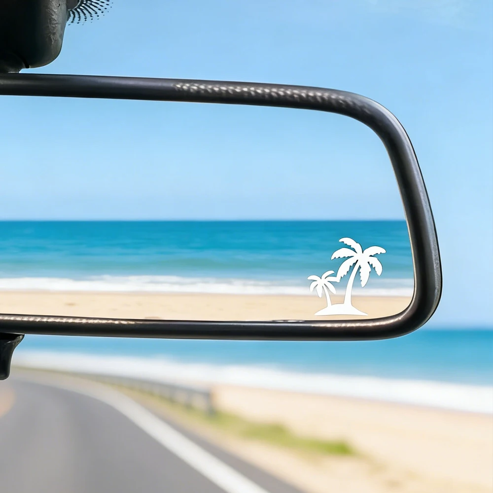 

Набор из 4 наклеек в пляжном стиле с изображением пальм – идеально подходят для автомобильных зеркал, дорожных кружек, скейтбордов, блокнотов для создания летнего настроения.