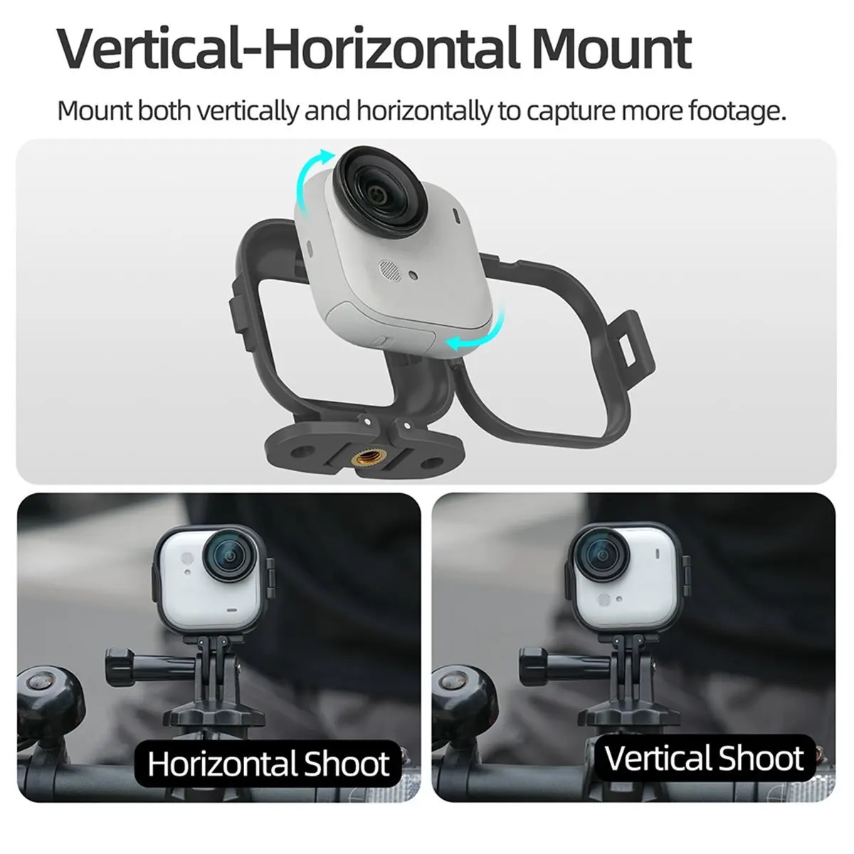 For Go Ultra Expand Bracket Foldable Vertical Horizontal Mount for Go Ultra Camera Accessorie