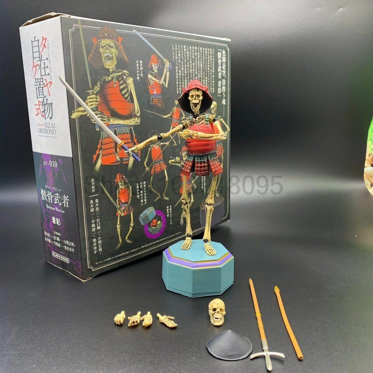 Japanese Anime Skeleton Warrior Jizai Okimono Action Figure Model Toys Joint Movable Doll Bookshelf Ornament Gift For Friends