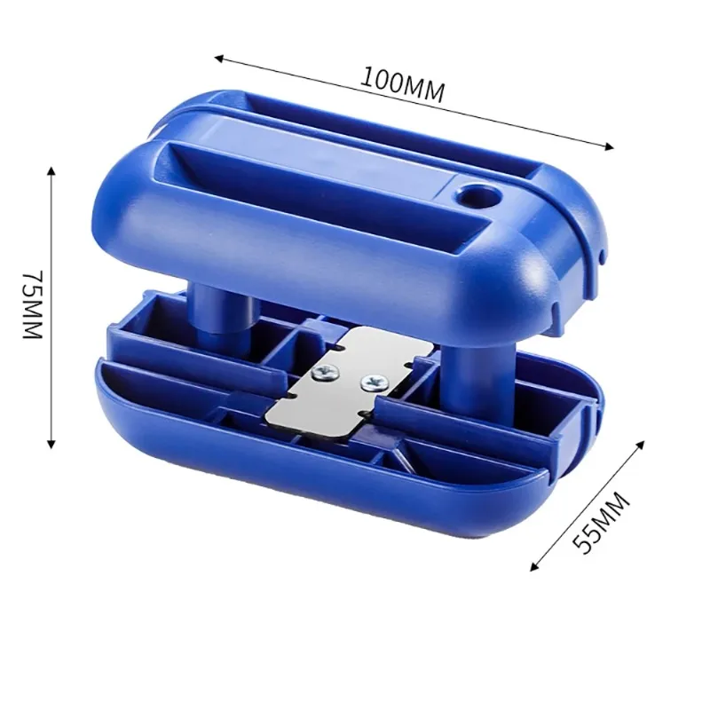 Manual Woodworking Edge Banding Deburring Integrated Trimming Knife, Single and Double-Sided Switchable Installation and Use