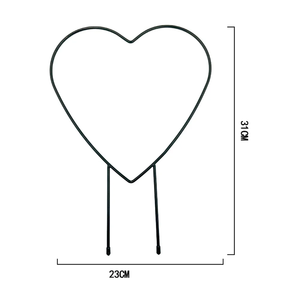 Love Heart-shaped Round Vine Climbing Rack Flower Plant Trellis Support Frame For Climbing Fruits And Vegetables Gardening Tools