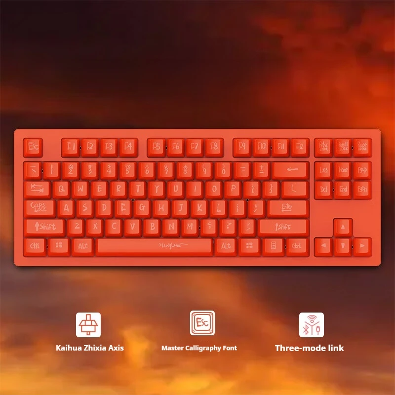 Customized Keyboard Computer Keyboard Mechanical High-End Metal Rgb Colorful Lighting Effect Wireless Color Keyboard