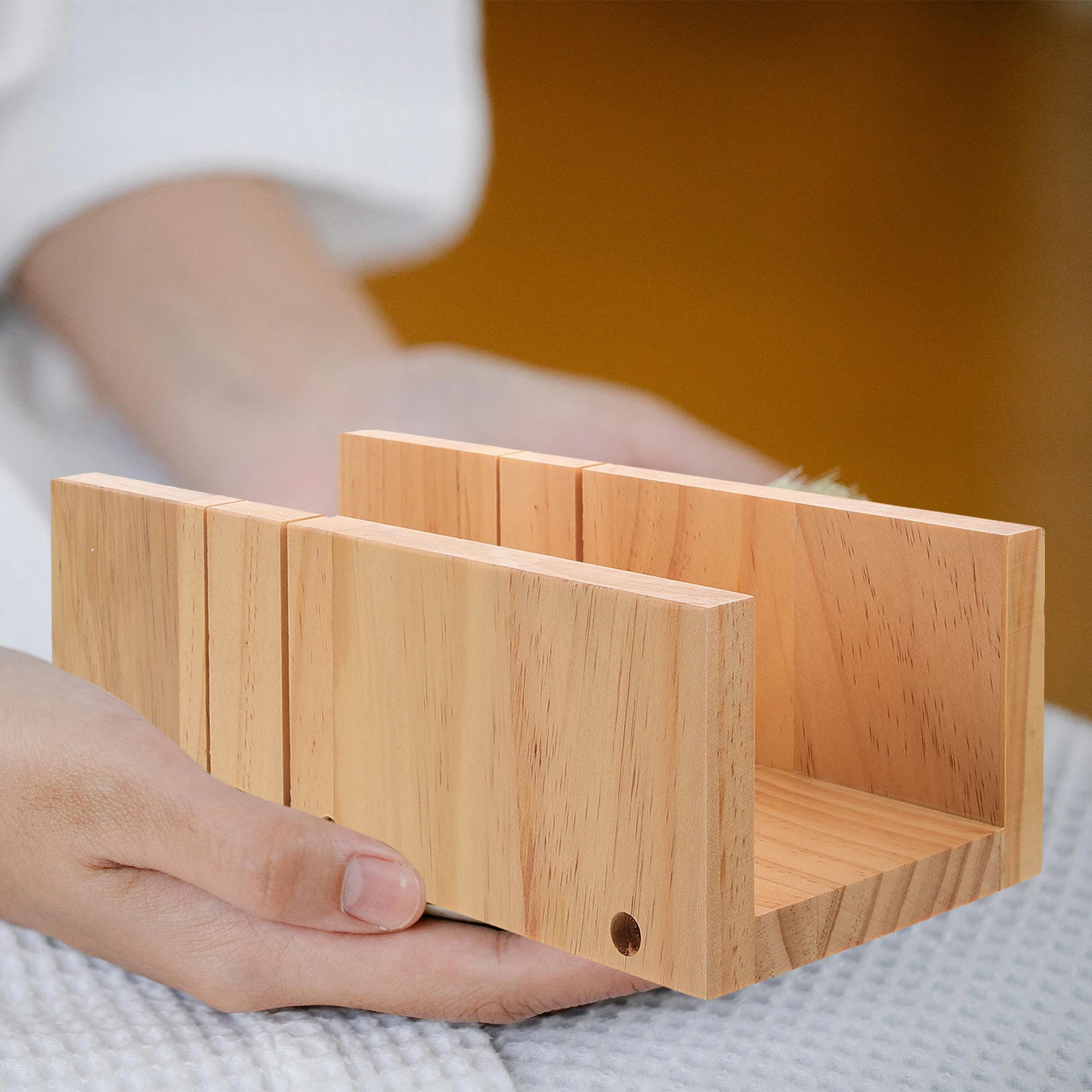 

Wooden Cutting Mold Double Slots Soap Cutter Tool For Precise Cutting Diy Craft Making Smooth Durable Soap Mold Base