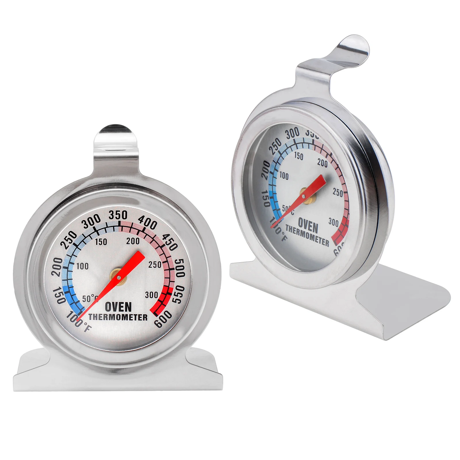 2pcs 50 to 300 Degree Centigrade Oven Thermometer Stainless Steel Baking BBQ Cooking Meat Food Temperature Measurement