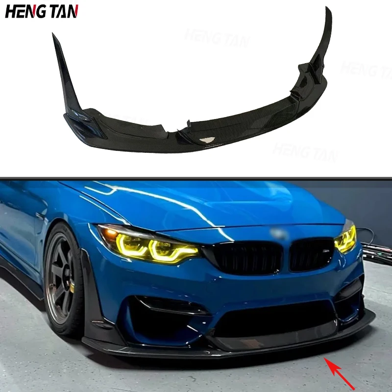 

For BMW F80 M3 F82 F83 M4 2014+ Car Front Bumper Splitter Front Lip Chin Spoiler Diffuser Parts Carbon Fibre Upgrade Body kit