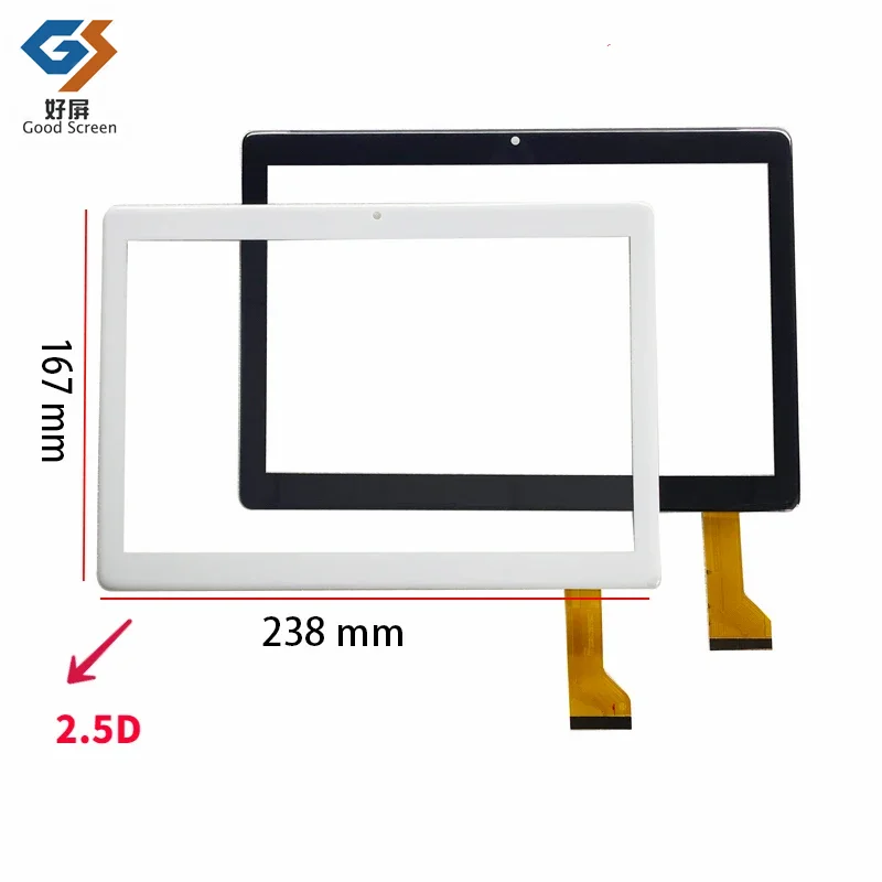 

10.1Inch Black Compatible P/N FFV10-A21 Tablet Capacitive Touch Screen Digitizer Sensor External Glass Panel 237*167mm FFV10-A2
