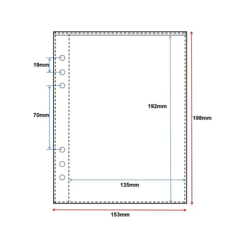 A5/A8 Photocards Holder Transparent DIY Detachable Card Booklet Water Ripple Loose-leaf Binder Photo Album
