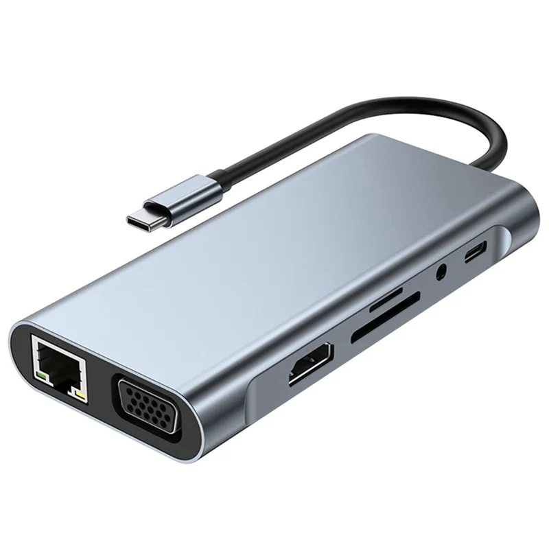 يوصى به بشدة. 11 في 1 نوع C Dock USB Hub 3.0 Splitter Adapter 4K HDMI-متوافق