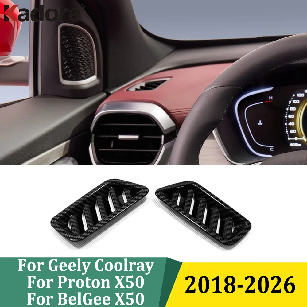 For Geely Coolray Proton X50 BelGee X50 2018-2026 Front Side Upper Air Vent Outlet Cover Trim Interior Car Styling Accessories