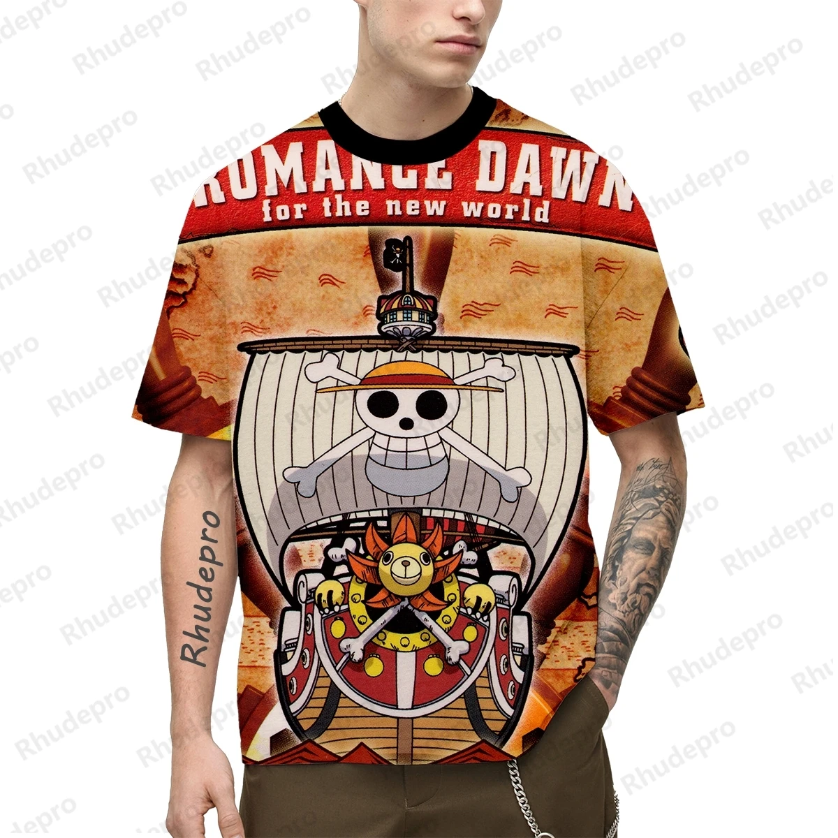 

One Piece Luffy Men T-Shirt Clothing Anime Cosplay Fashion Shirts 2025 High Quality Oversized Short Sleeve Boy Girl Cool Tees