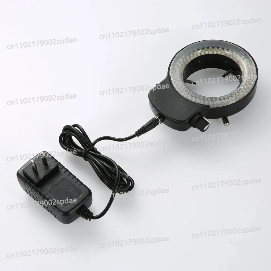 Adjustable 6500K 144 LED Ring Light illuminator Lamp For Industry Stereo Microscope Lens Camera Magnifier 110V-240V Adapter
