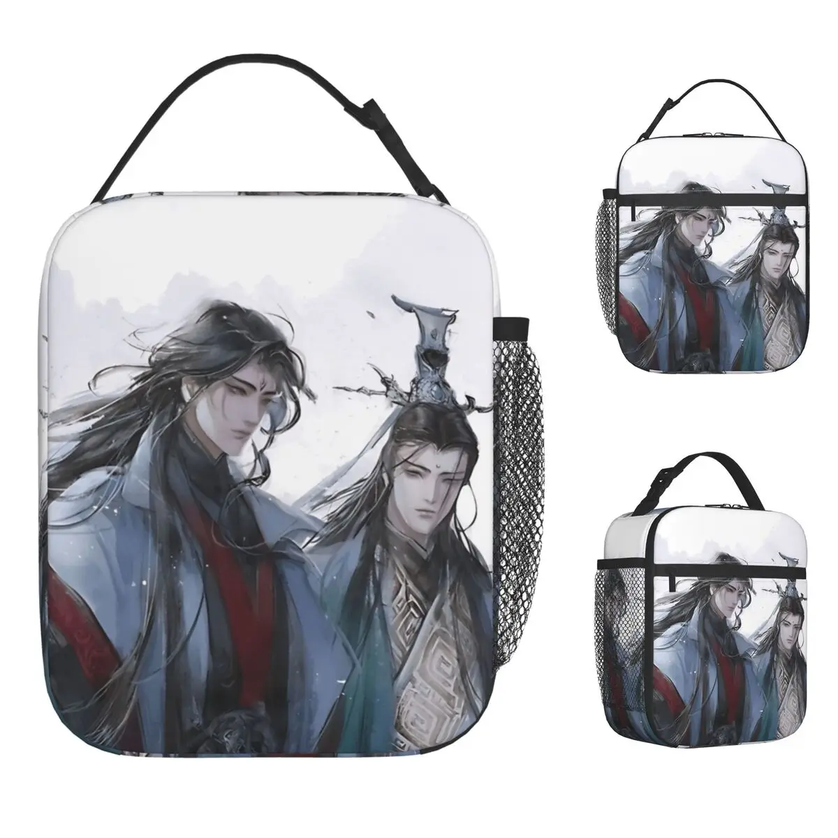 

HuaLian Lunch Bag TGCF Picnic Lunch Box For Men Kawaii Print Thermal Lunch Bags Waterproof Portable Zipper Cooler Bag