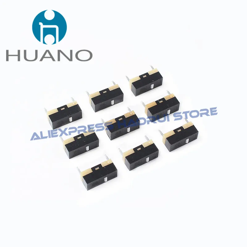 10Pcs HUANO Mini switch 5.7MM small button 10.96mm*4.5mm*5.7mm 2-pin Switches