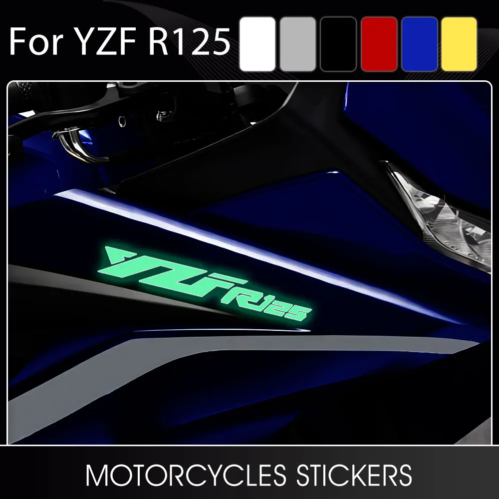 Motorcycle Glow Stickers Waterproof Drcal YZF R125 Sticker for Yamaha YZF-R125 YZFR125 YZFR 125 Accessories 2008-2022 2023 2024