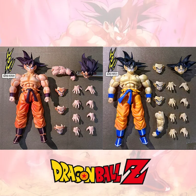 

Original Wow Super Son Goku Kaiouken Action Anime Figurine Model Saiyan Kakarotto Boys Collectible Toys Ornament