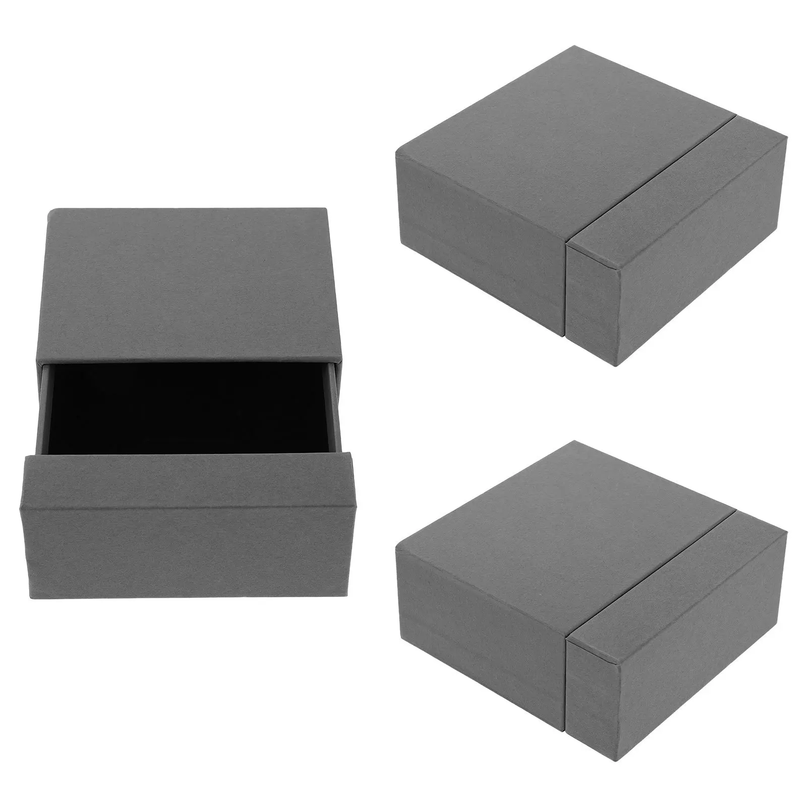 

3Pcs Paper Jewelry Drawer Storage Organizer Box for Necklace Bracelet Earrings Jewelry Display Daily Use Earrings Packaging Box