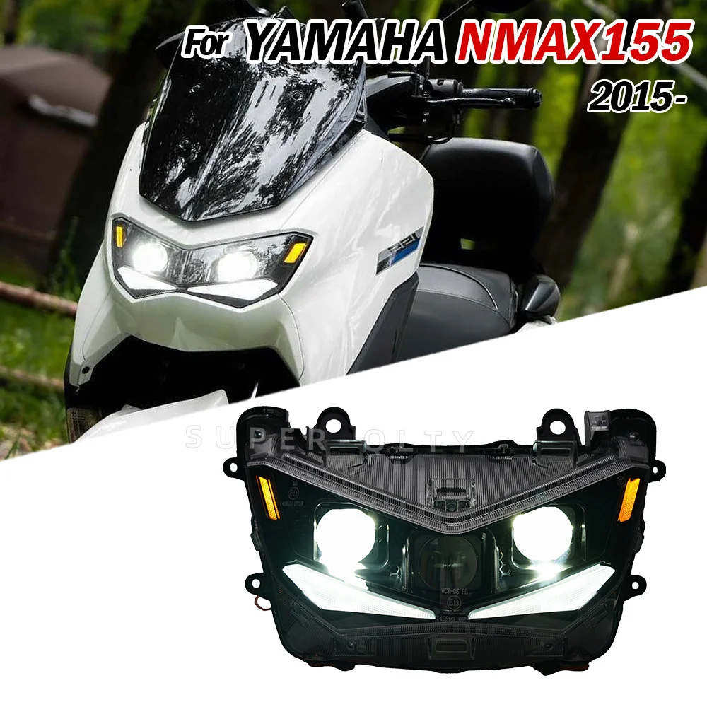 Headlight For YAMAHA NMAX155 2015- Motorcycle Front Headlight Lndicator Integrated Turn Signal Assembly