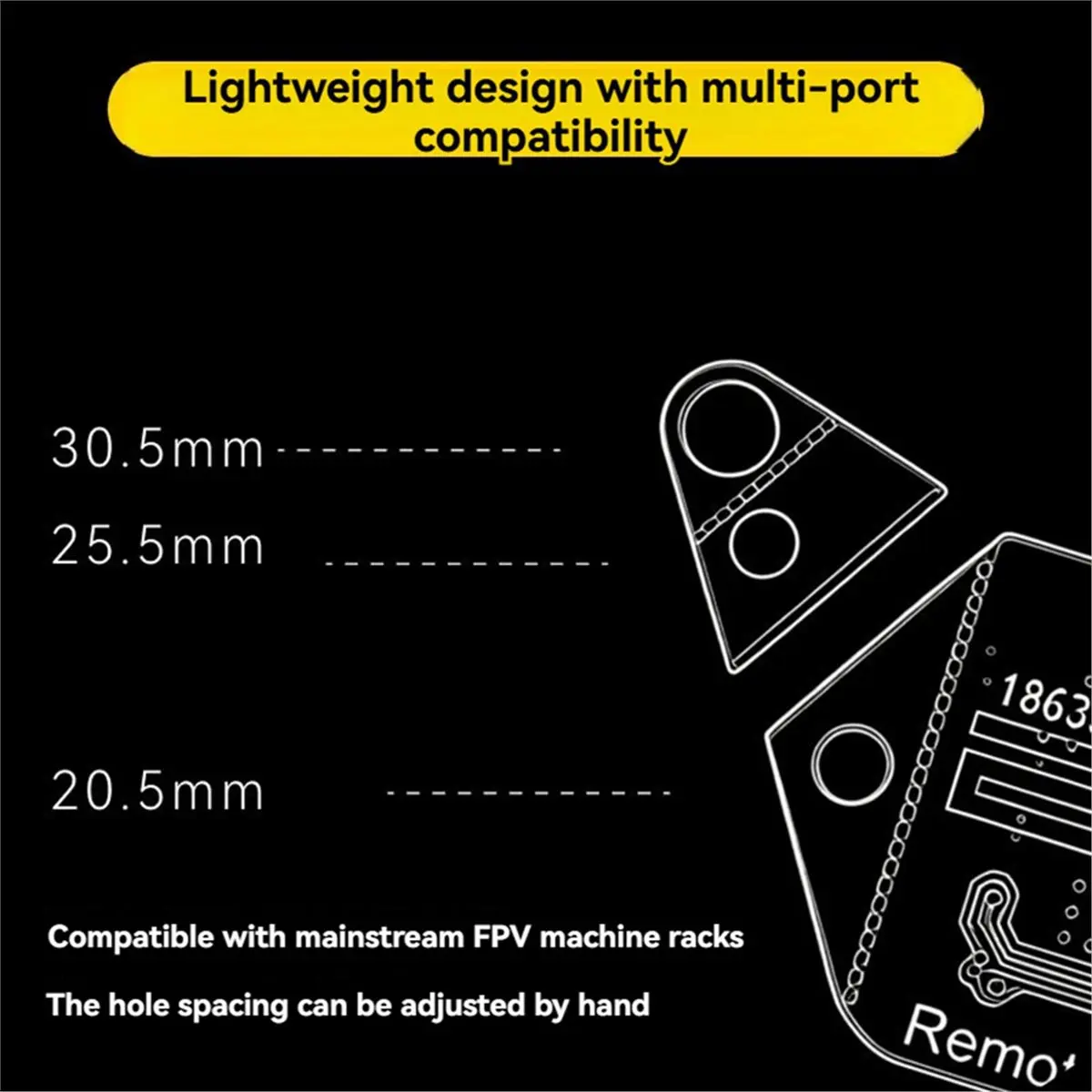 FPV RID Module Remote ID Module 2.4G WIFI Bluetooth 5.0 Long Range FPV Drones Identification Code Broadcasting Module