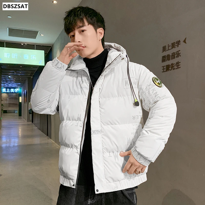 XK 2023 New Men\'s Jacket Winter Cotton Clothes Korean Style Trendy Casual All-match Thicken Warm Coats .
