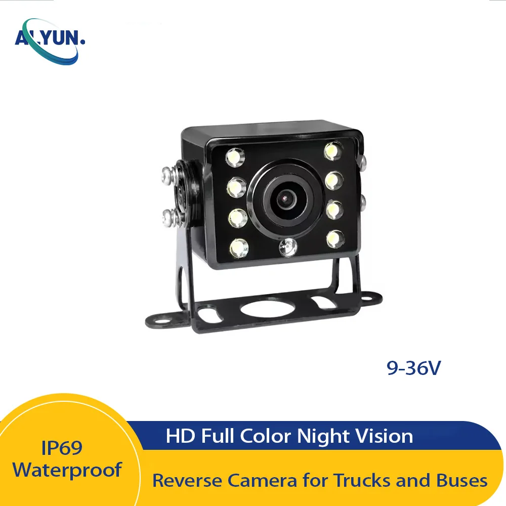 

AHD Bus Truck Reverse Camera IP69 Waterproof 1080P/720P HD Night Vision 36V 170 Wide Angle Car Rear View