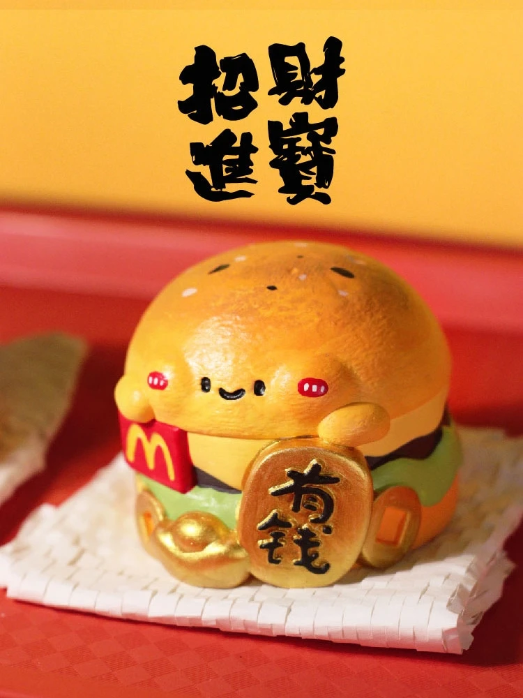 Desktop Creative Kitchenware Office Decoration Kitchenware Home Accessories Opening Joe Move Gift Fortune Burger