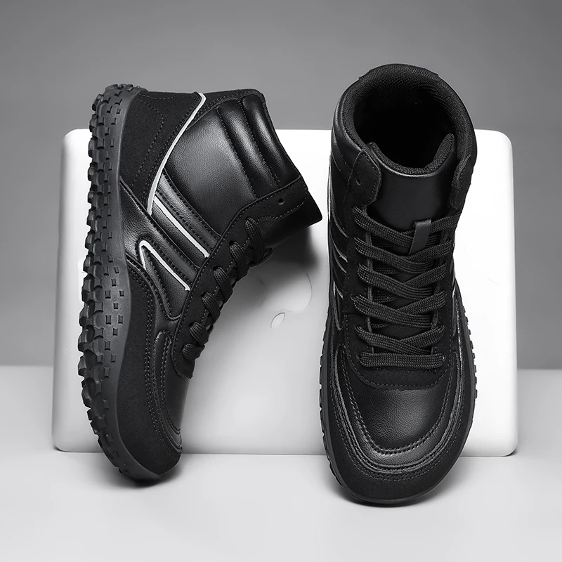 

Autumn Winter Men Golf Shoes Anti Slip Gym Sneakers Mens Leather High Top Golf Training for Man Comfortable Walking Shoe