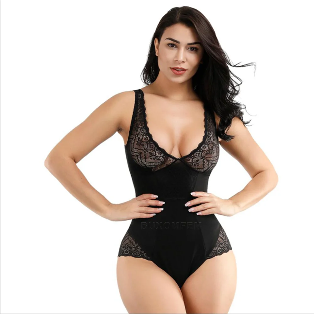 

Women's Corset Sexy Deep V Bodysuit Full Body Girdle Shapers Leotard Bodies Shaped Up Sexy Control Tummy Bodyshaper Shapewear