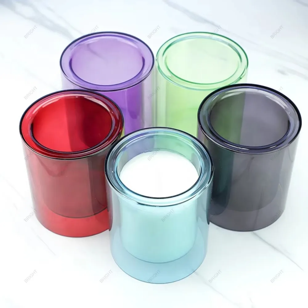 Glazen Kaars Cup Houder Lege Cups Kaarsen Glazen Licht Pot Bruiloft Restaurant Kaars Container Glazen Pot Voor Diy Kaars