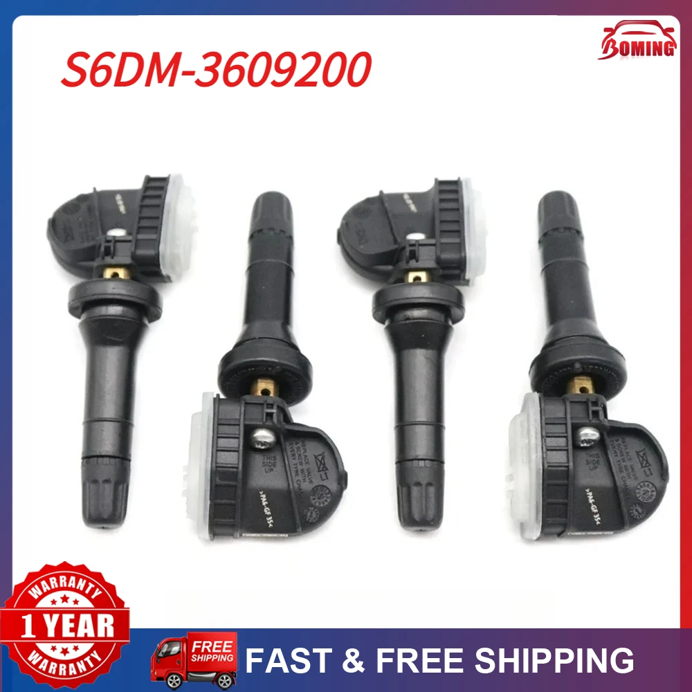 

S6DM-3609200 S6DM3609200 Tire Pressure Monitor Sensor 4PCS TPMS For BYD E5 E6 F3 Qin Song Tang Yuan