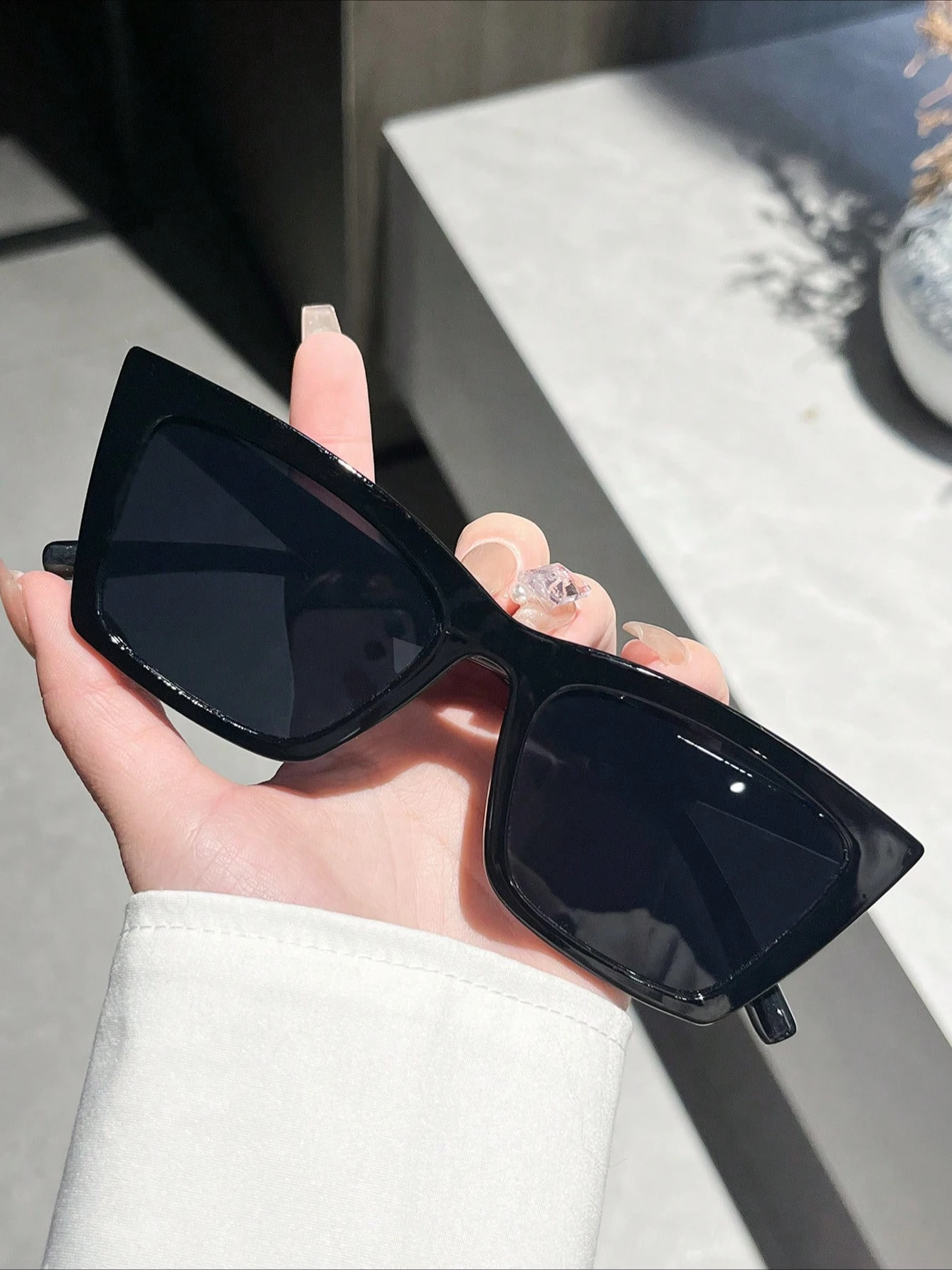 نظارات شمسية عين القطة للجنسين، مناسبة للتصوير في الشوارع والسفر والعطلات والملابس الأنيقة.