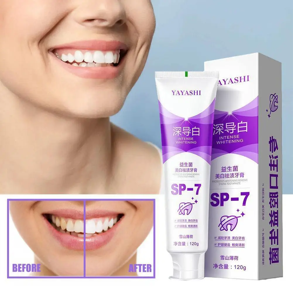 Probiotiques SP-7 ration tor Dentifrice Blanchiment Des Dents Dentifrice Émail Soins Jaune InrefrigerSAP Enlèvement Tache Dentifrice J5F6