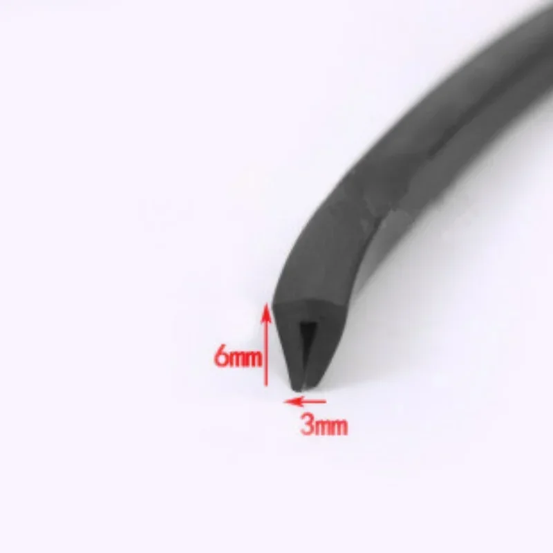 1 Meter U Channel Car Door Window Edge Guard Rubber Sealing Strip Weatherstrip Glass Edge Trim Shower Glass Door Seal Gaskets