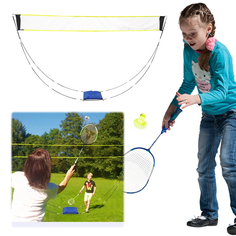 

Portable Badminton Net Badminton Net Stand with Carry Bag Tennis Net Multifunctional Beach Net for Court Garden Backyard