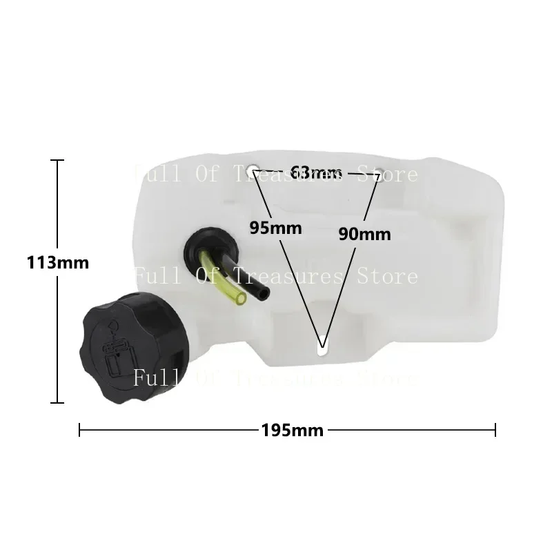 1pc 1E34F Brush Butter Trimmer Fuel Tank Lawn Mower Oil Tank Fuel Tank Assy For Brush Cutter Grass Trimmer Parts