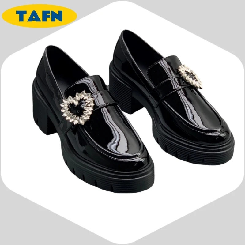 الحب الانزلاق على نمط الملمس المتقدم العصرية منصة مريحة 2 500 مباراة لطيفة أحذية من الجلد الصغيرة مزاجه A40205 #3