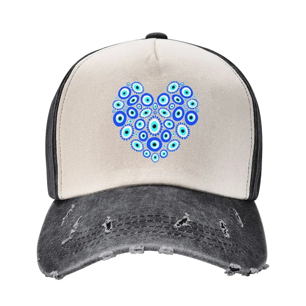 

Evil Eye Love HeartCap Baseball Cap Hat Man Luxury black Hip Hop Male hat Men Caps Women's