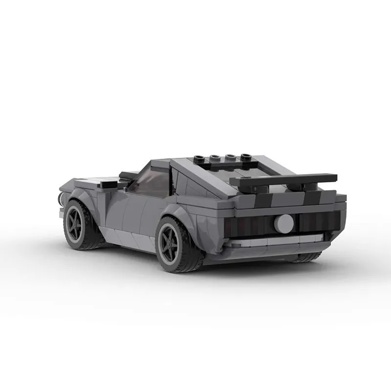 Classic Championed Racer Bricks Horse Mustang BOSS 302 Racing Sports Car Technical Vehicle Building Blocks Garage Toys