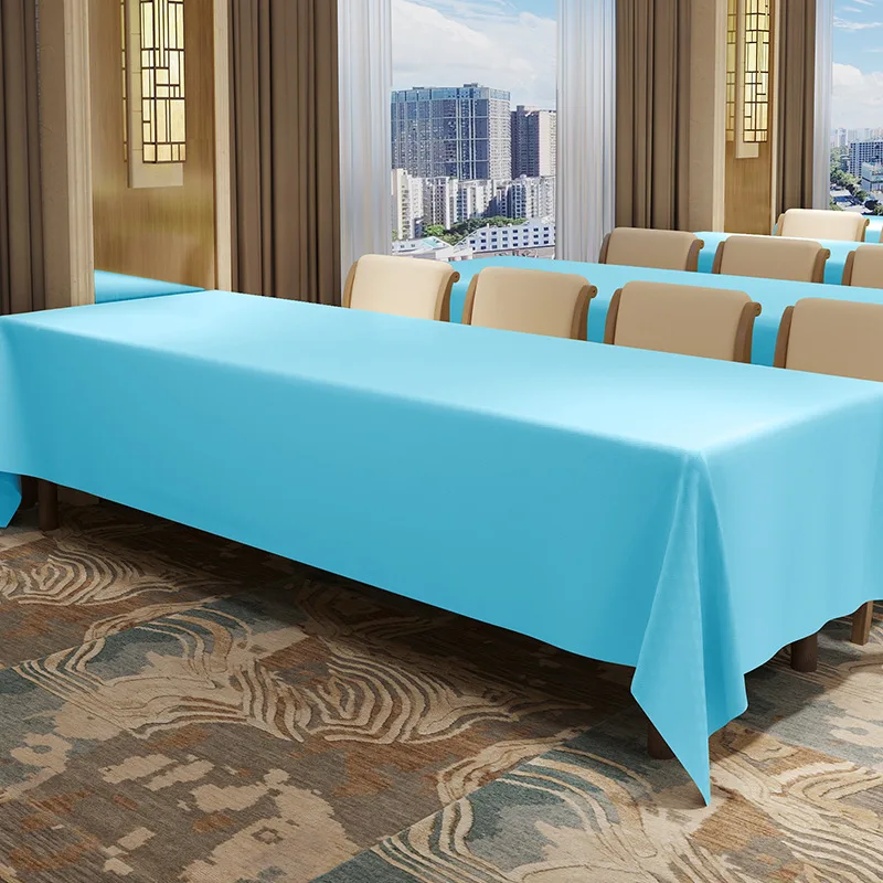 TZ01 Hotel Exhibition Living Room Office Business Meeting Long Waterproof Rectangular Light Luxury Tablecloth