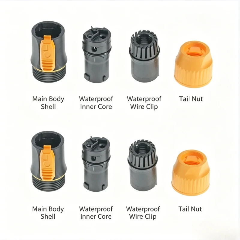 High End Waterproof Flame Retardant Aviation Power Connector Docking Plug for LED Large Screen Power Supply