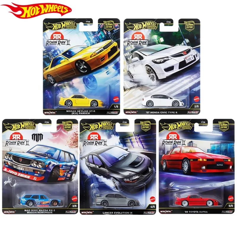 

Оригинальный Mattel 2025 New Hot Wheels Ronin Run 2 Meteor Железная нижняя резиновая шина Модель автомобиля Масштаб: 64 Литая под давлением модель автомобиля в подарок