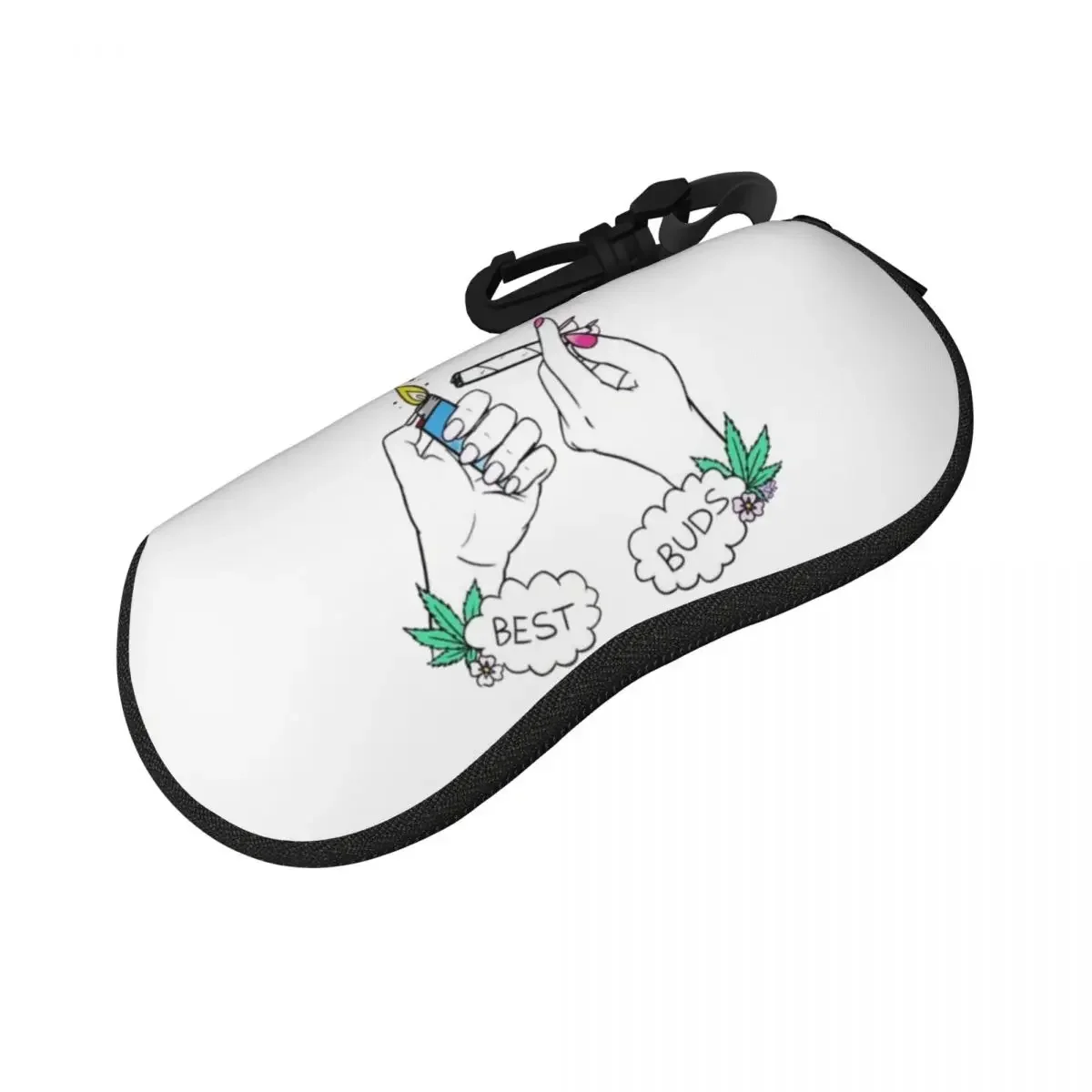 Weed Bud Joint Lighter Shell Glasses Case Protective Sunglasses Box Women Men Soft Eyeglass Bag Pouch