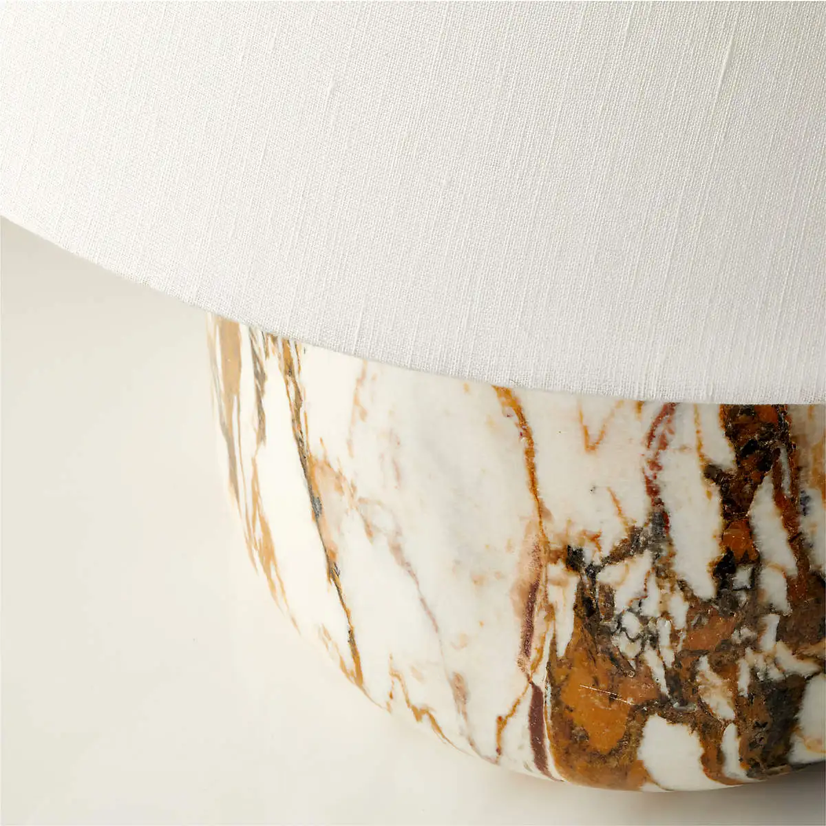 Modern Decorative Natural Stone Marble Decoration Block Golden Calacatta Marble Mushroom Desk Table Lamp