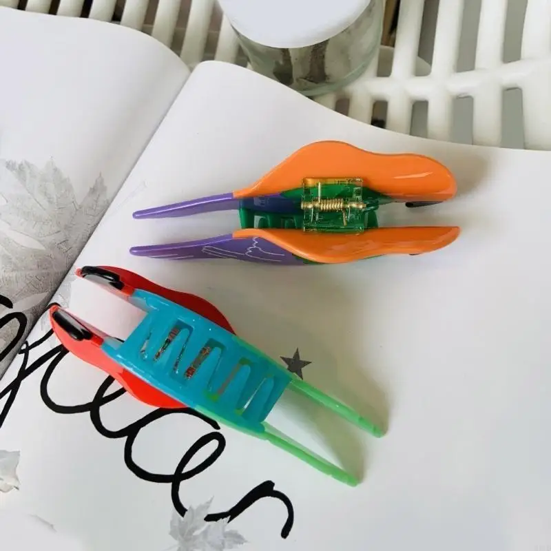 M6CD Klip Cakar Rambut Tahan Kuat untuk Rambut Tebal dan Berat Penjepit Rahang Rambut untuk Rambut Panjang Aksesori Penataan