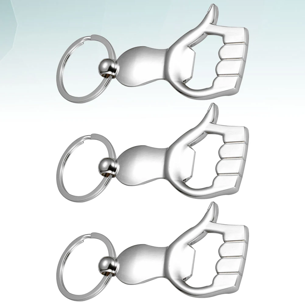 

3pcs Bottle Palm Shaped Portable Beer Multi Tool Bottle Opener Keychain For Women Opener Gift