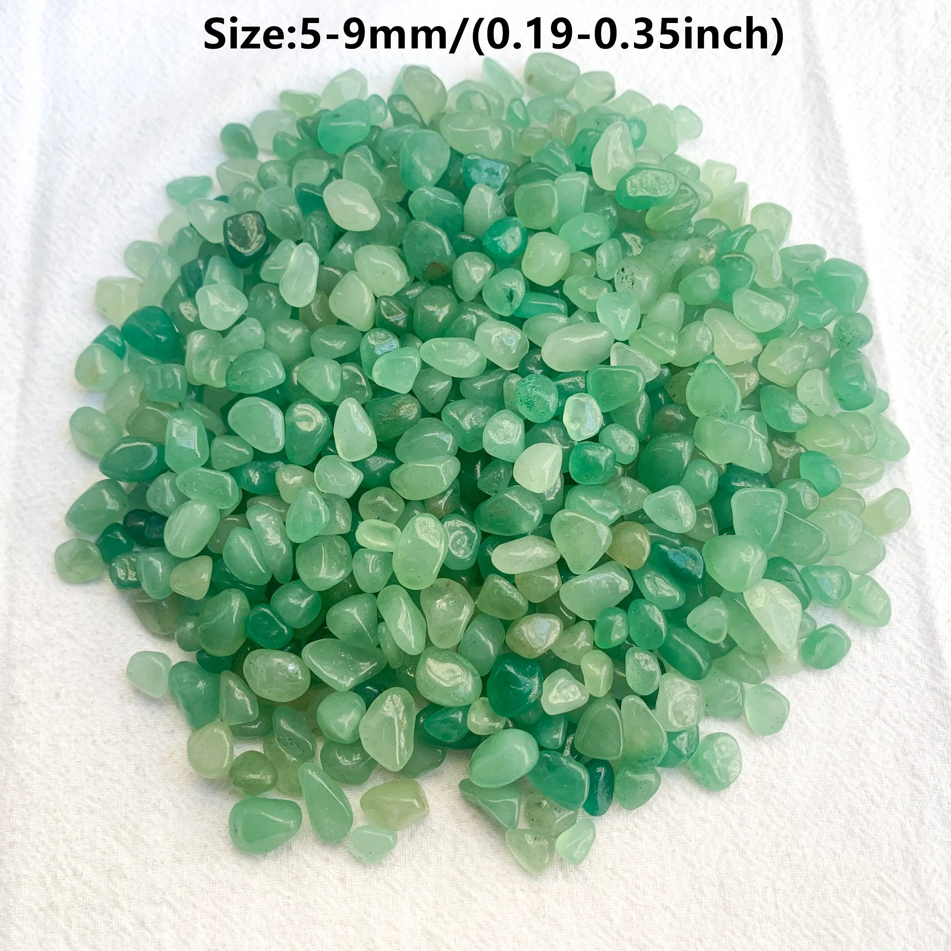 Natural Green Aventurine Crystal Crushed Stones Crystal Polished For Jewelry Making Wishing Bottle Houseplants Garden Decoration