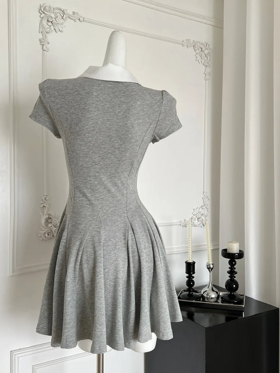 Rétro lourd Du strass Ne ort Sve Dr femmes été pur désir taille cintré minceur t-shirt style décontracté Dr