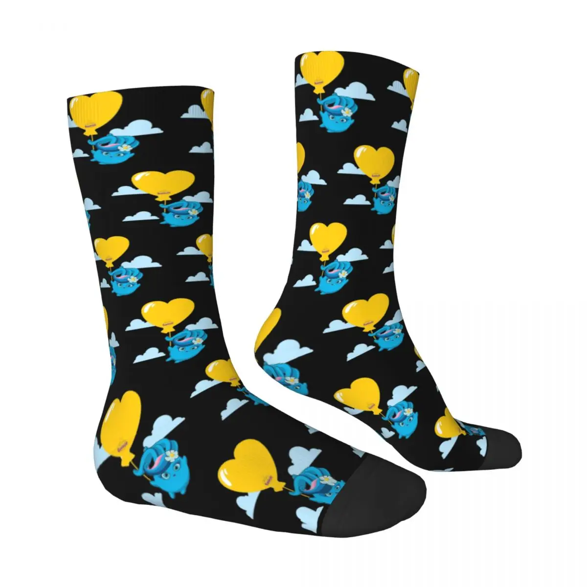 جميع المواسم Sunny Bunnies Socks Harajuku Crew Socks جوارب غير رسمية للرجال والنساء هدايا عيد الميلاد